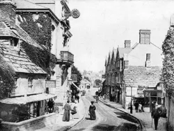 Click to view image Swanage High Street and Town Hall