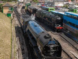 Click to view image A1 Steam Loco 60163 Tornado at the Station