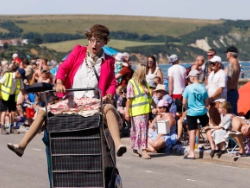 Click to view image Shopping Trolley at the Carnival Procession